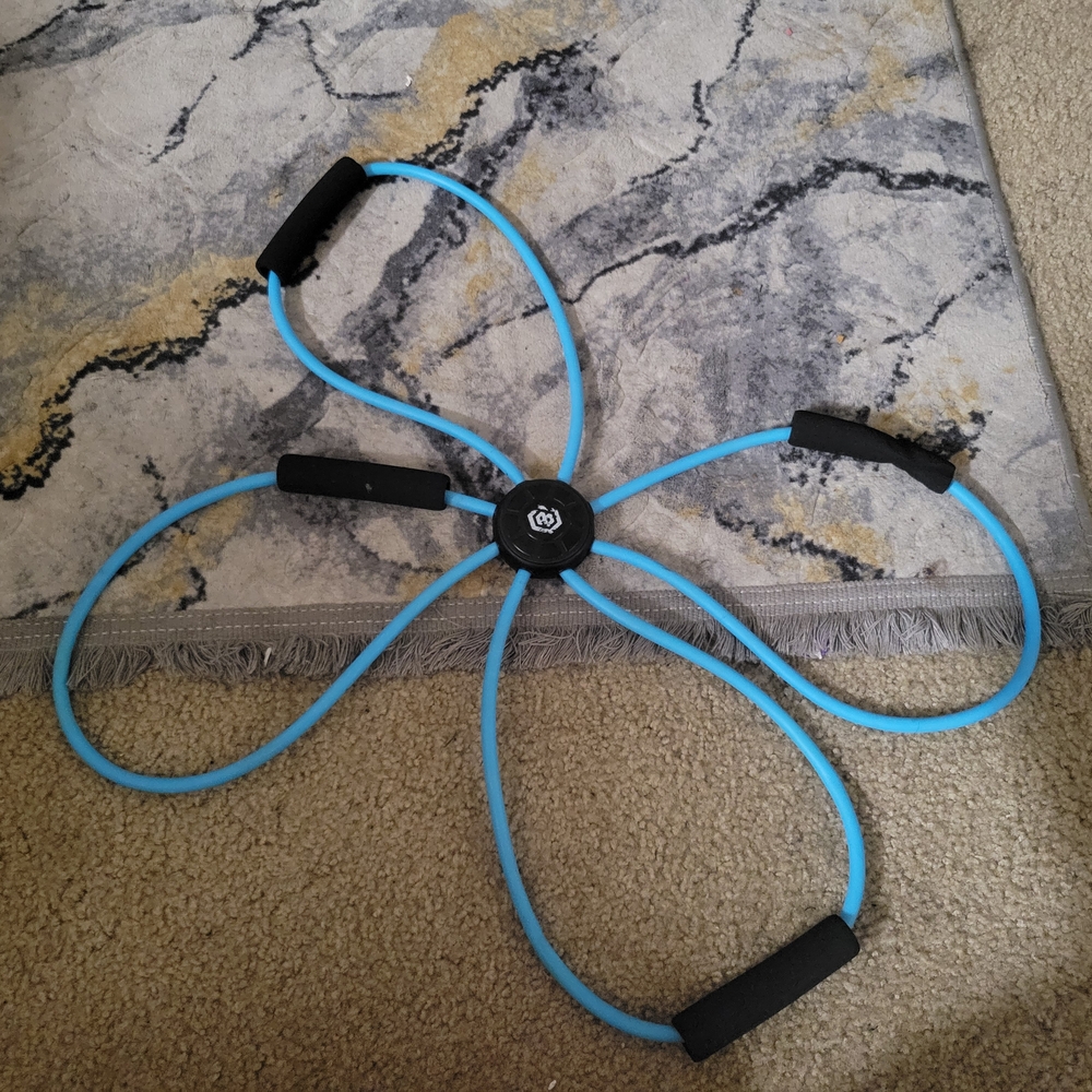 Blue Resistance Band with Handles